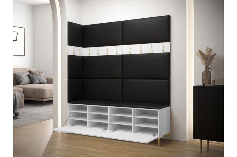 Ahsamin Hall Møbelsett - Hvit - Møbler - Gangmøbler - Møbelsett til gang & entre