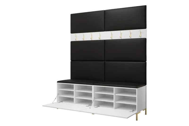 Ahsamin Hall Møbelsett - Hvit - Møbler - Gangmøbler - Møbelsett til gang & entre