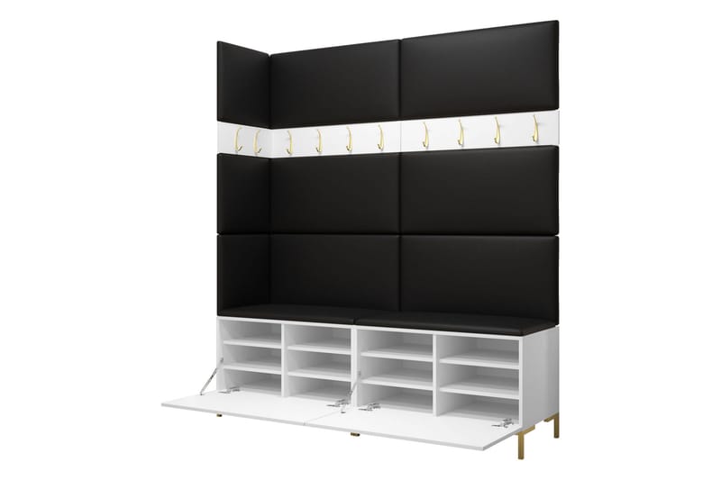 Ahsamin Hall Møbelsett - Hvit - Møbler - Gangmøbler - Møbelsett til gang & entre