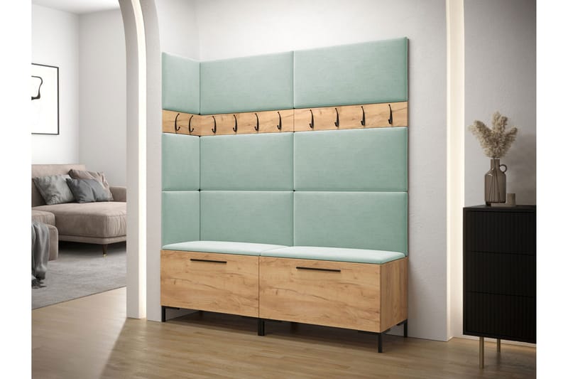 Ahsamin Hall Møbelsett - Svart Og Hvitt - Møbler - Gangmøbler - Møbelsett til gang & entre