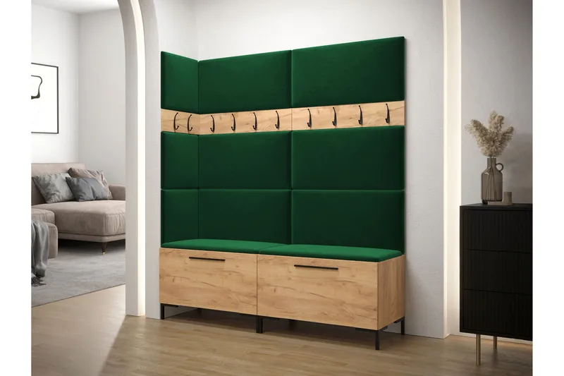 Ahsamin Hall Møbelsett - Svart - Møbler - Gangmøbler - Møbelsett til gang & entre