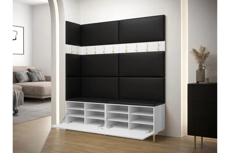 Ahsamin Hall Møbelsett - Svart - Møbler - Gangmøbler - Møbelsett til gang & entre