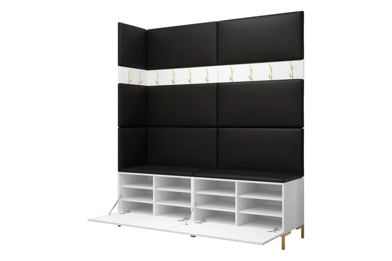 Ahsamin Hall Møbelsett - Svart - Møbler - Gangmøbler - Møbelsett til gang & entre
