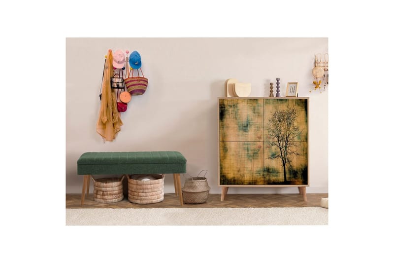 Anaya Entrémøbelsett - Grønn - Møbler - Gangmøbler - Møbelsett til gang & entre