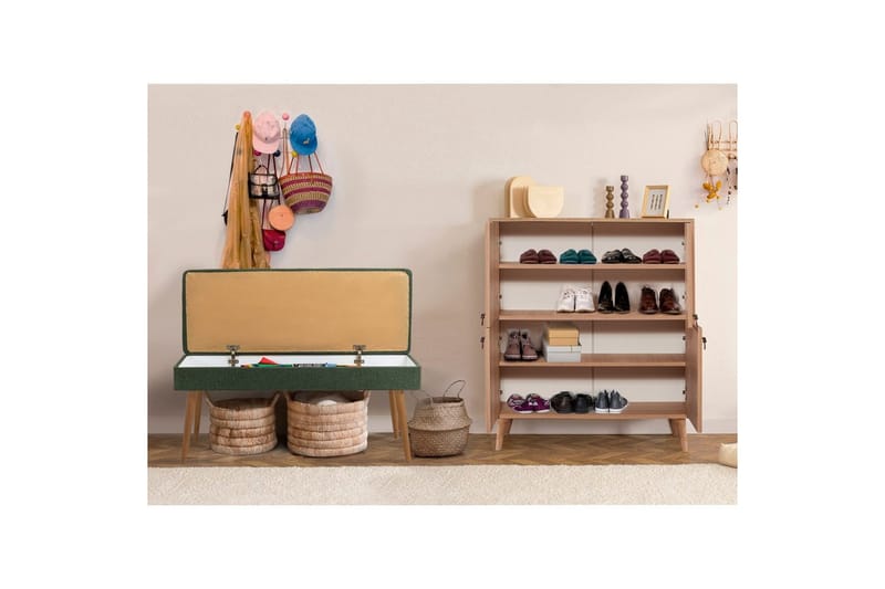 Anaya Entrémøbelsett - Grønn - Oppbevaring - Skap - Oppbevaringsskap