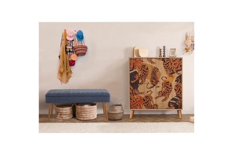 Anaya Entrémøbelsett - Mørkeblå - Oppbevaring - Skap - Oppbevaringsskap