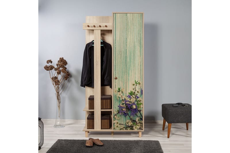 Brokind Klesskap 90 cm - Brun - Møbler - Gangmøbler - Møbelsett til gang & entre