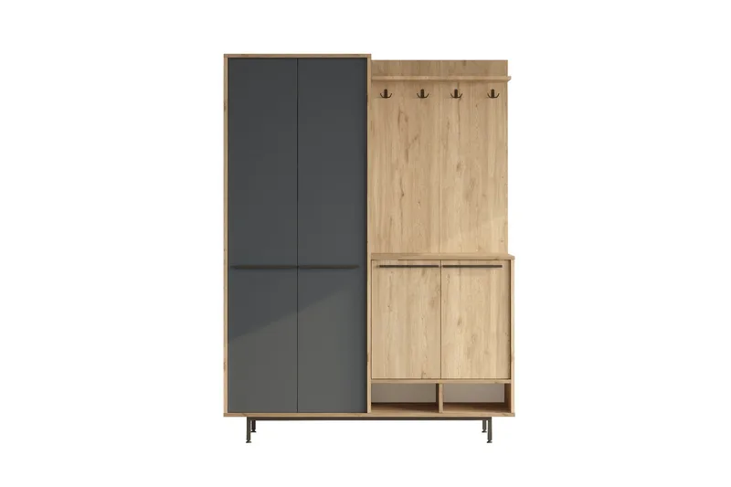 Ethelred Gangmøbelsett, Eik/Antrasitt