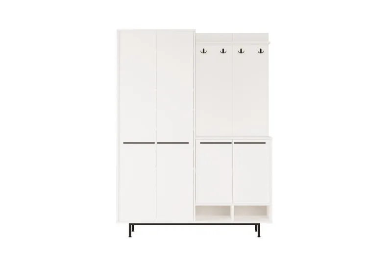 Ethelred Gangmøbelsett - Hvit - Møbler - Gangmøbler - Møbelsett til gang & entre