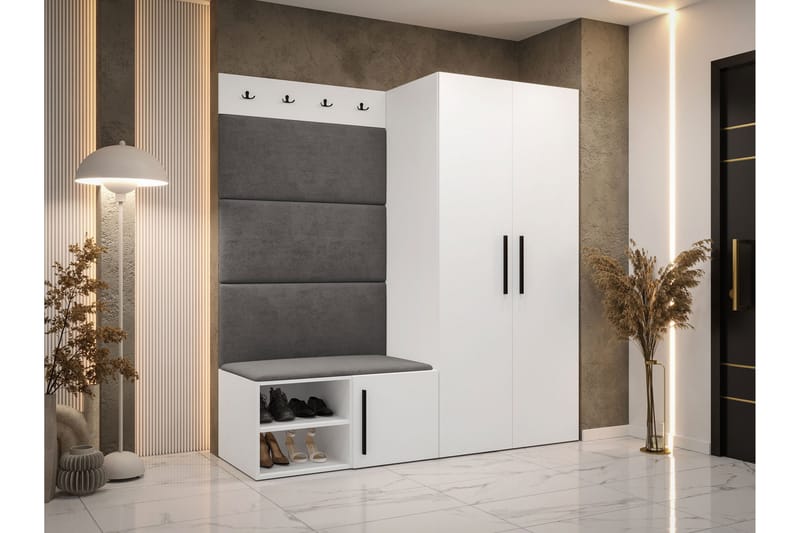 Farosa Hall Møbelsett - Hvit - Møbler - Gangmøbler - Møbelsett til gang & entre