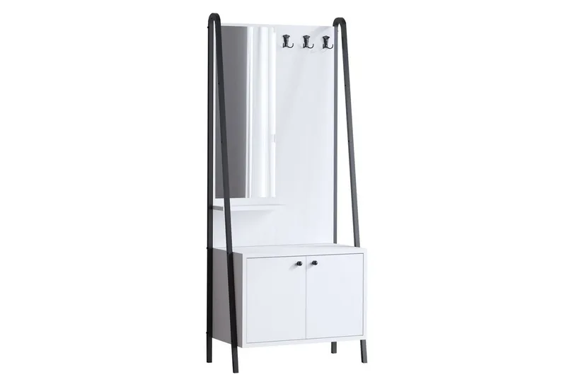 Favric Entrémøbelsett, Sort/Hvit