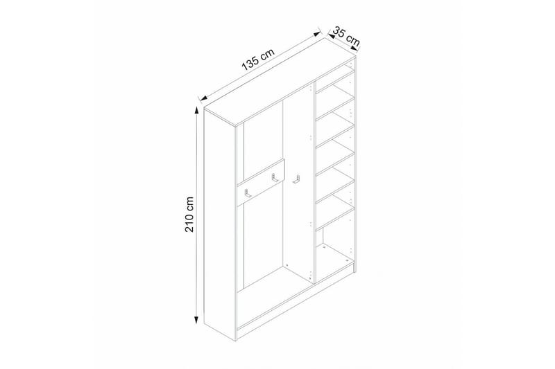Fruitland Gangmøbelsett - Hvit - Møbler - Gangmøbler - Møbelsett til gang & entre