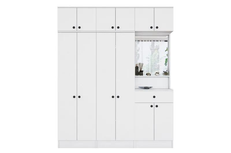 Garderobestativ Donel Hvit, Hvit