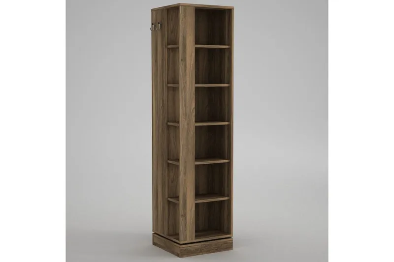 Garderobestativ Honi Valnøtt - Mørkebrun - Møbler - Gangmøbler - Møbelsett til gang & entre