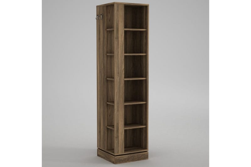 Garderobestativ Honi Valnøtt - Mørkebrun - Møbler - Gangmøbler - Møbelsett til gang & entre