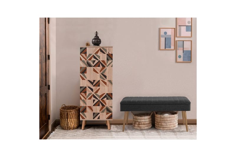 Gelsgan Entrémøbelsett - Antrasitt - Møbler - Gangmøbler - Møbelsett til gang & entre