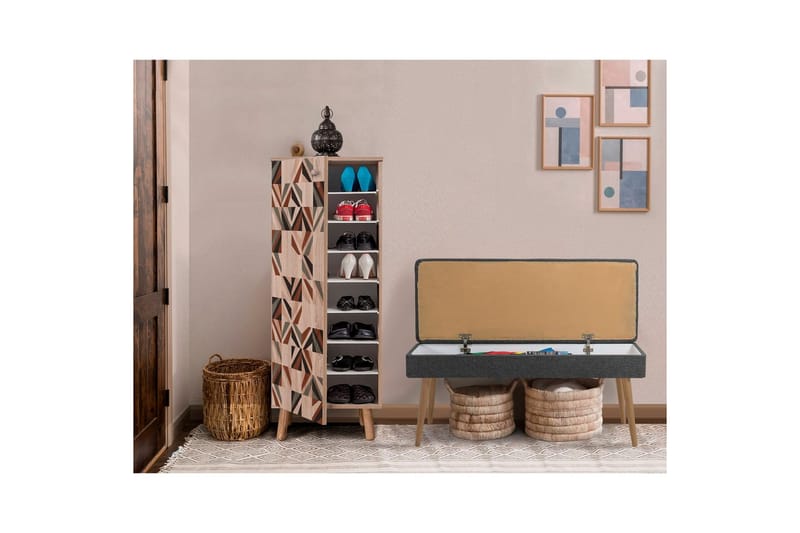 Gelsgan Entrémøbelsett - Antrasitt - Møbler - Gangmøbler - Møbelsett til gang & entre