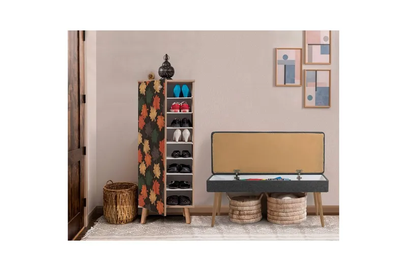 Gelsgan Entrémøbelsett - Antrasitt - Møbler - Gangmøbler - Møbelsett til gang & entre