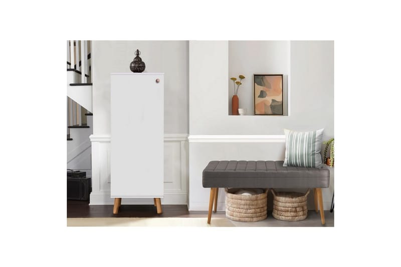Gelsgan Entrémøbelsett - Hvit/Grå - Møbler - Gangmøbler - Møbelsett til gang & entre
