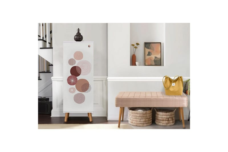 Gelsgan Entrémøbelsett - Hvit/Stein - Møbler - Gangmøbler - Møbelsett til gang & entre