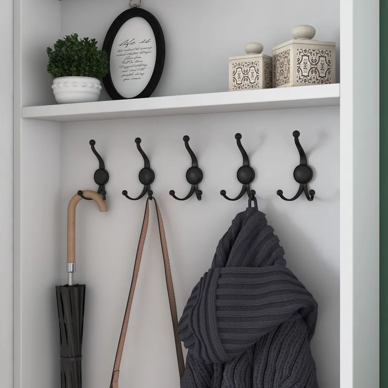 Hallstativ Wallxpert Hyla (199,4 x 182,2 x 37,5 cm) Hvit - Hvit - Møbler - Gangmøbler - Møbelsett til gang & entre