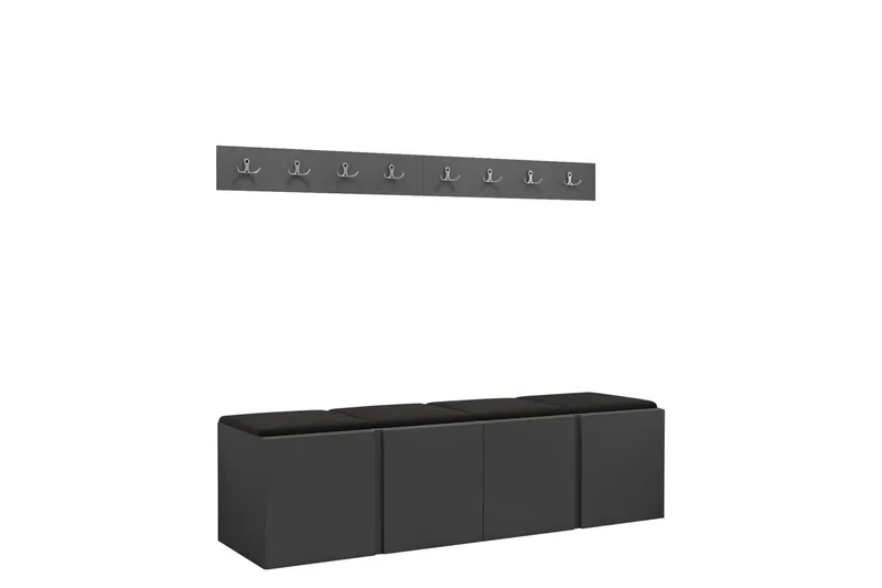 Hollan Entrémøbelsett - Møbler - Gangmøbler - Møbelsett til gang & entre