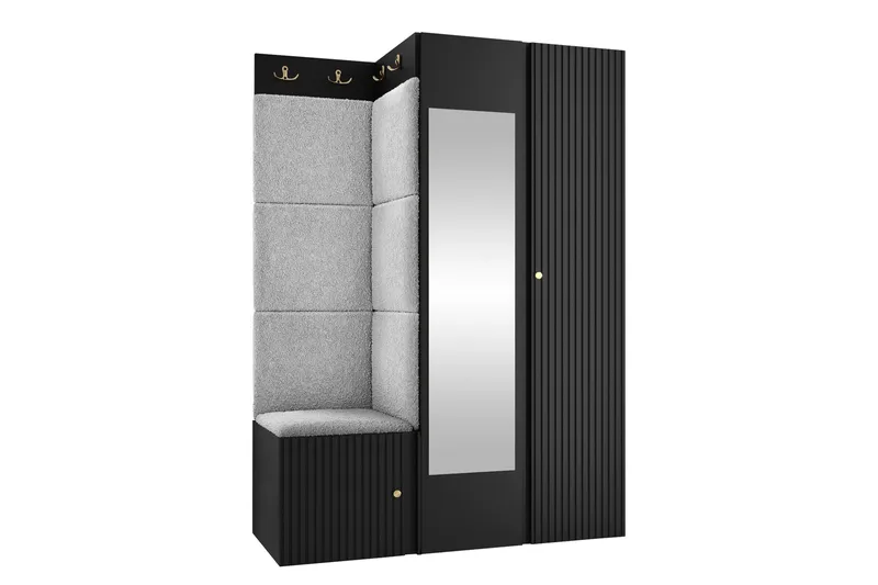 Hollan Hall Møbelsett - Brun - Møbler - Gangmøbler - Møbelsett til gang & entre