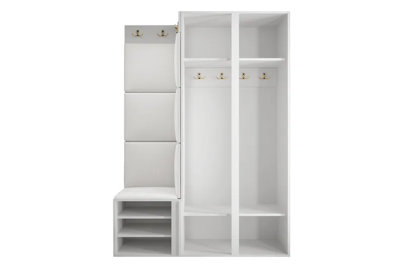 Hollan Hall Møbelsett - Brun/Beige - Møbler - Gangmøbler - Møbelsett til gang & entre