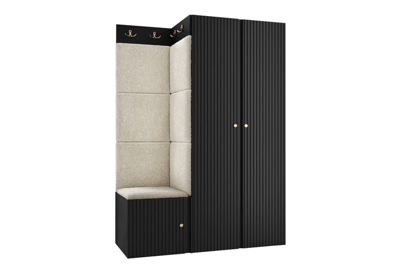 Hollan Hall Møbelsett - Brun/Beige - Møbler - Gangmøbler - Møbelsett til gang & entre