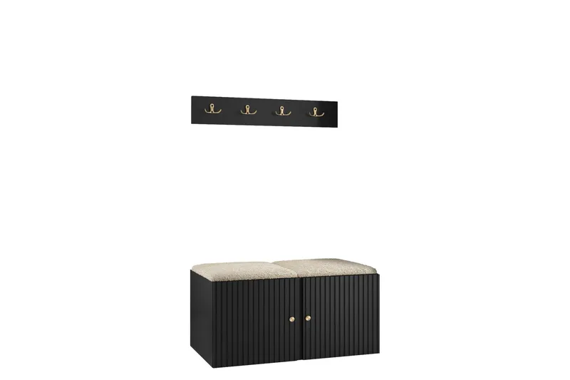 Hollan Hall Møbelsett - Grå - Møbler - Gangmøbler - Møbelsett til gang & entre