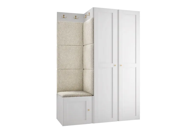 Hollan Hall Møbelsett - Grå/Beige - Møbler - Gangmøbler - Møbelsett til gang & entre