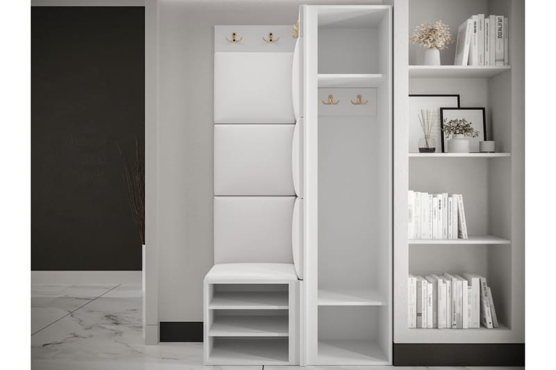 Hollan Hall Møbelsett - Hvit - Møbler - Gangmøbler - Møbelsett til gang & entre