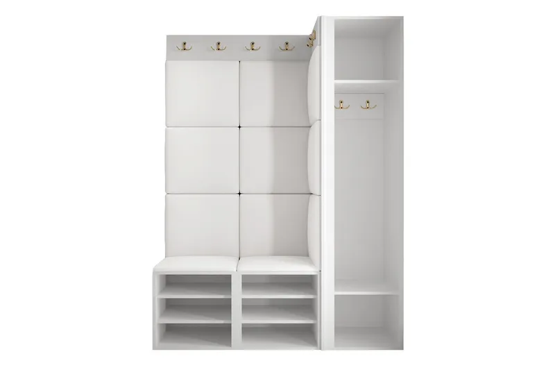 Hollan Hall Møbelsett - Hvit - Møbler - Gangmøbler - Møbelsett til gang & entre