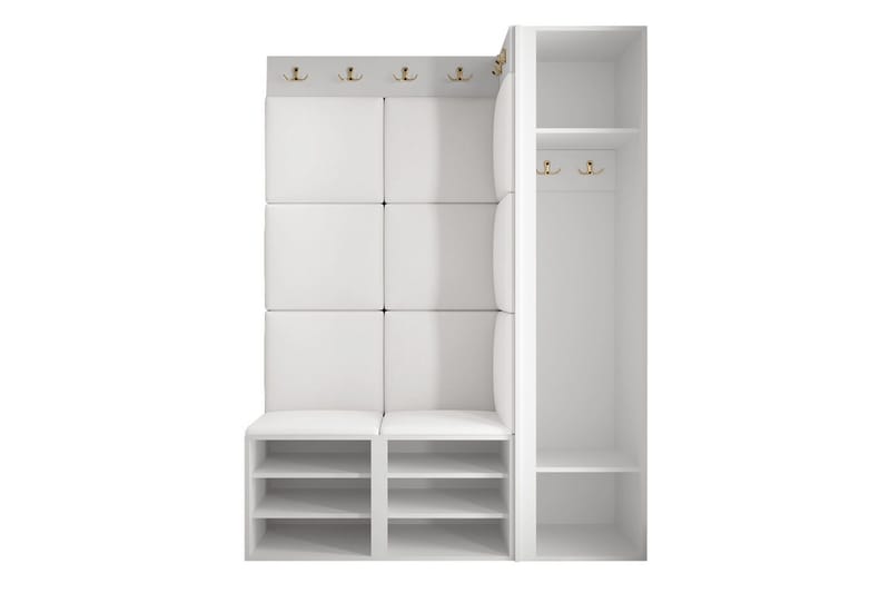 Hollan Hall Møbelsett - Hvit - Møbler - Gangmøbler - Møbelsett til gang & entre