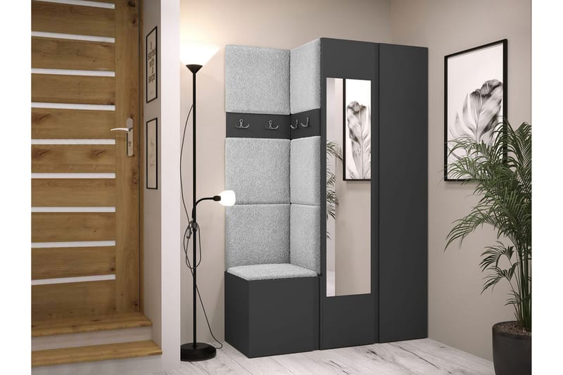 Hollan Hall Møbelsett - Svart Og Hvitt - Møbler - Gangmøbler - Møbelsett til gang & entre