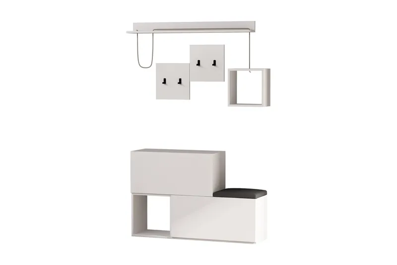 Homitis Gangoppbevaring - Møbler - Gangmøbler - Møbelsett til gang & entre