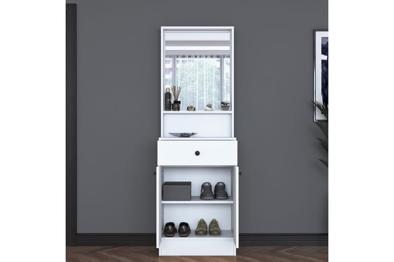 Hooda Gangmøbelsett - Hvit - Møbler - Gangmøbler - Møbelsett til gang & entre