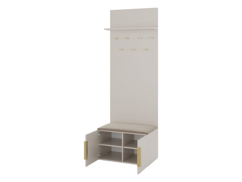 møbelsett Garderobe KERKIN I beige - Møbler - Gangmøbler - Møbelsett til gang & entre