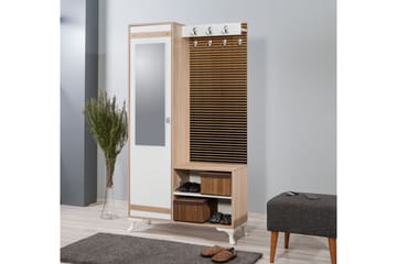 Brokind Klesskap 100 cm - Brun - Møbler - Gangmøbler - Møbelsett til gang & entre