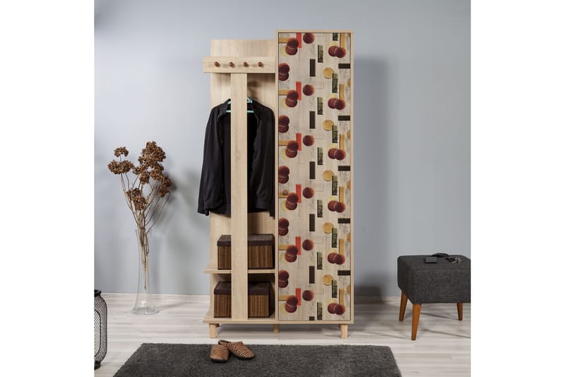 Brokind Klesskap 90 cm - Brun - Møbler - Gangmøbler - Møbelsett til gang & entre