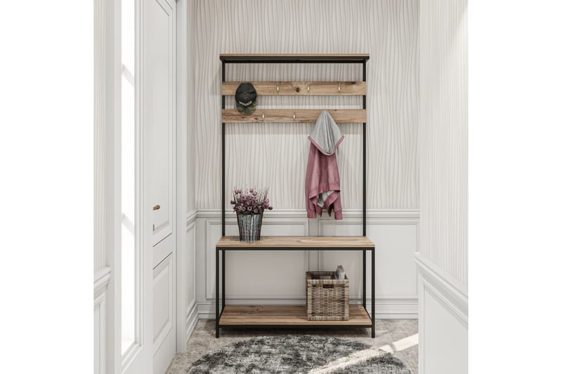 Daizhane Entremøbel 105 cm - Svart / Tre / Natur - Møbler - Gangmøbler - Møbelsett til gang & entre