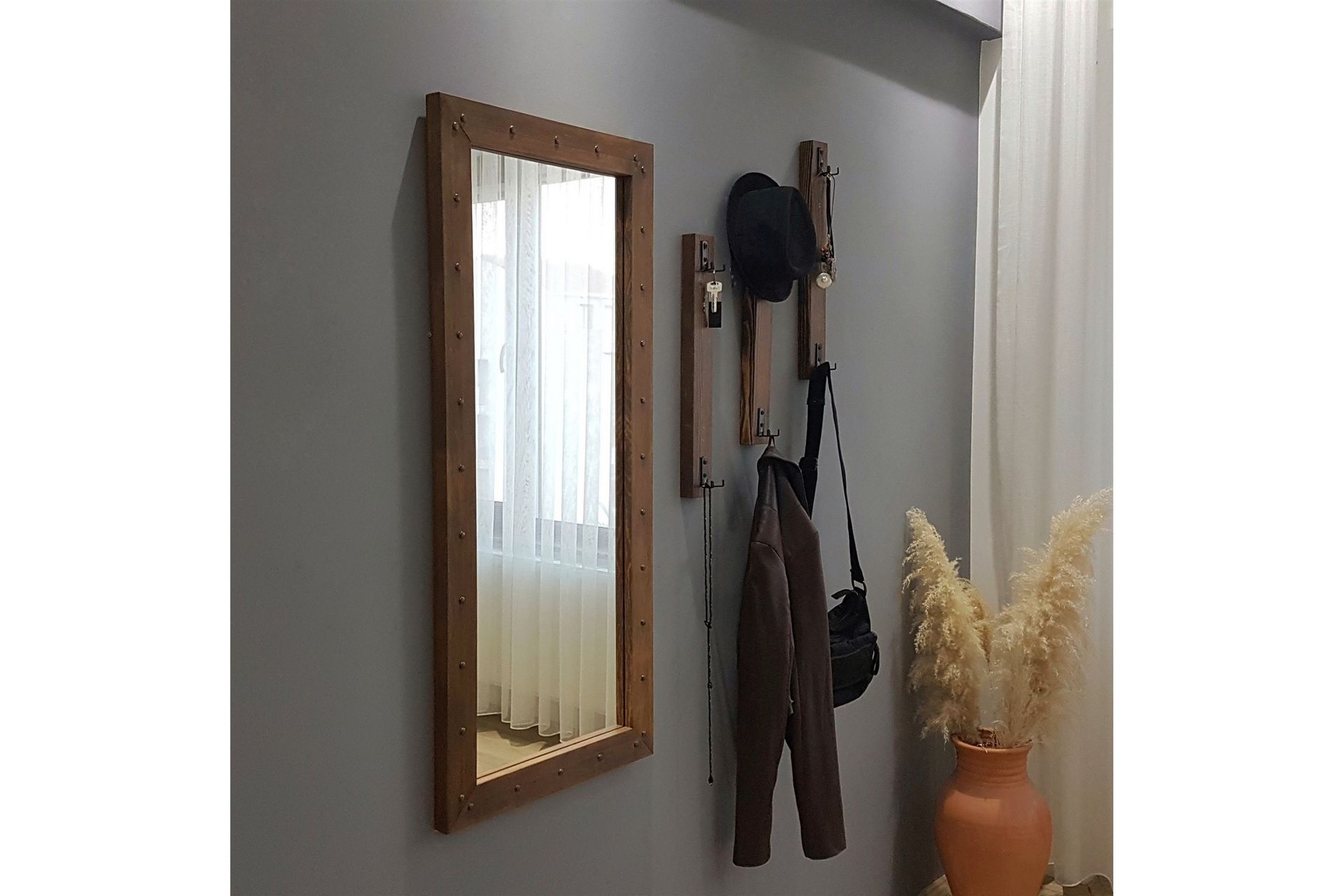 Delfelder Entremøbel 110 cm - Valnøtt - Møbler - Gangmøbler - Møbelsett til gang & entre