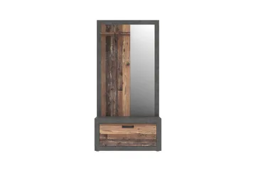 Dolnis Gangmøbelsett 34x94 cm - Brun/Grå - Møbler - Gangmøbler - Møbelsett til gang & entre