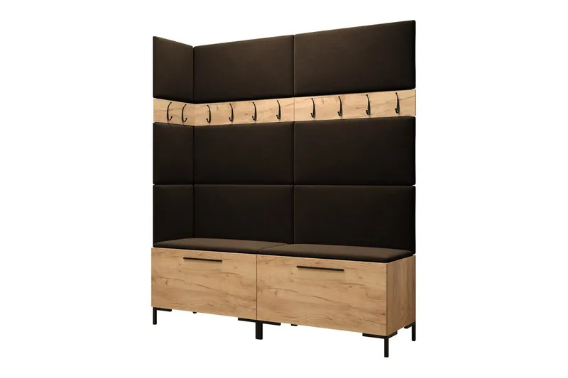 Dunvegan Gangmøbelsett 168x46 cm, Mørkebrun