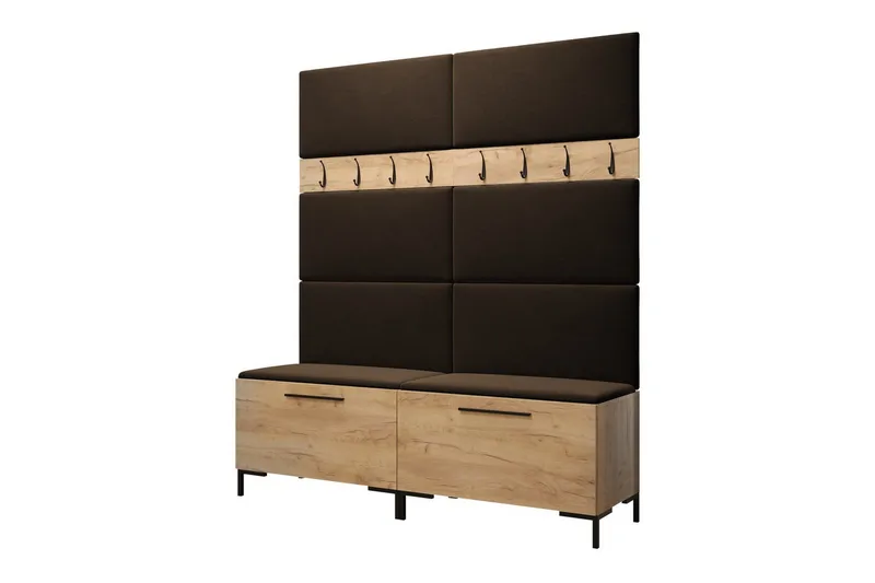 Dunvegan Gangmøbelsett 168x46 cm, Mørkebrun