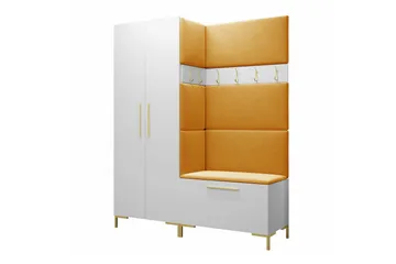 Dunvegan Hallmöbelset 158x44 cm White - Møbler - Gangmøbler - Møbelsett til gang & entre