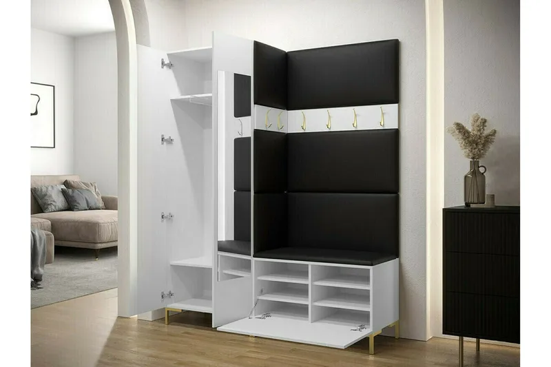 Dunvegan Hallmöbelset 158x46 cm Black - Møbler - Gangmøbler - Møbelsett til gang & entre