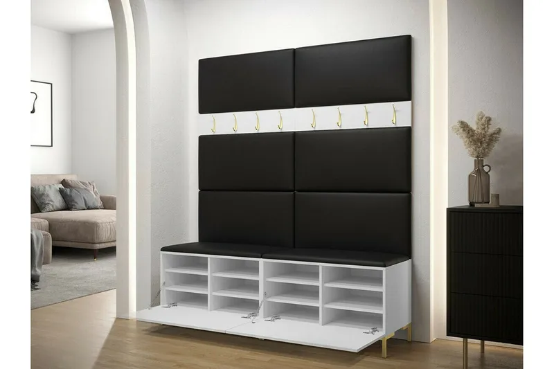 Dunvegan Hallmöbelset 168x46 cm Black - Møbler - Gangmøbler - Møbelsett til gang & entre