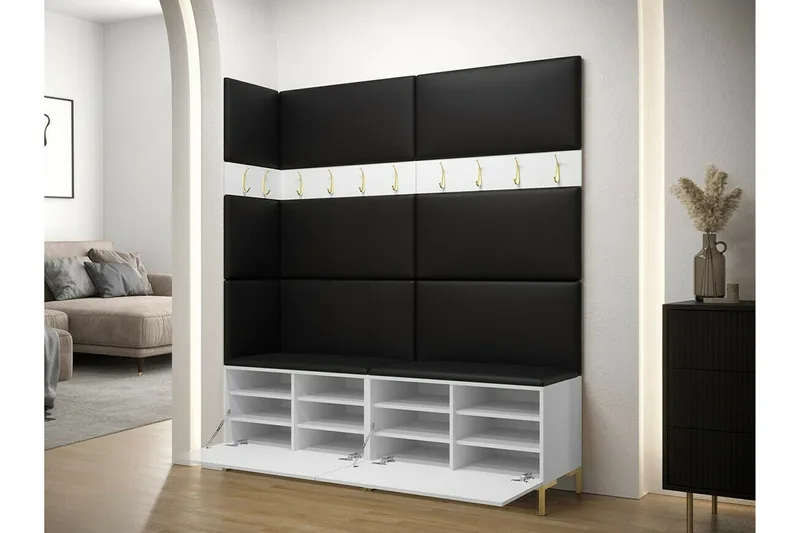 Dunvegan Hallmöbelset 168x46 cm Black - Møbler - Gangmøbler - Møbelsett til gang & entre