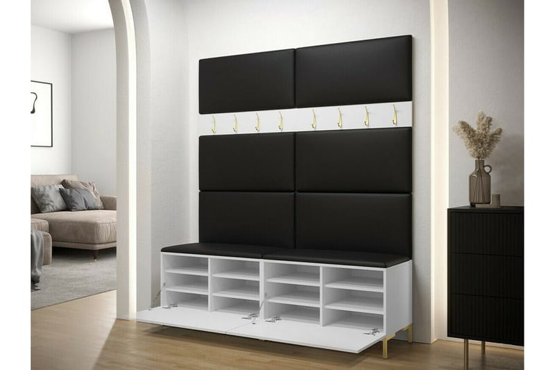 Dunvegan Hallmöbelset 168x46 cm White - Møbler - Gangmøbler - Møbelsett til gang & entre